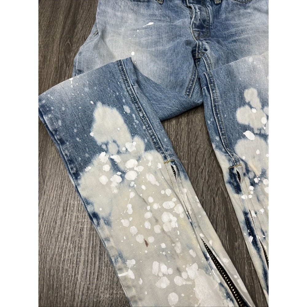 Fear Of God Fifth Collection Selvedge Painters Paint Splatter Jeans Sz 29 - Picture 4 of 16